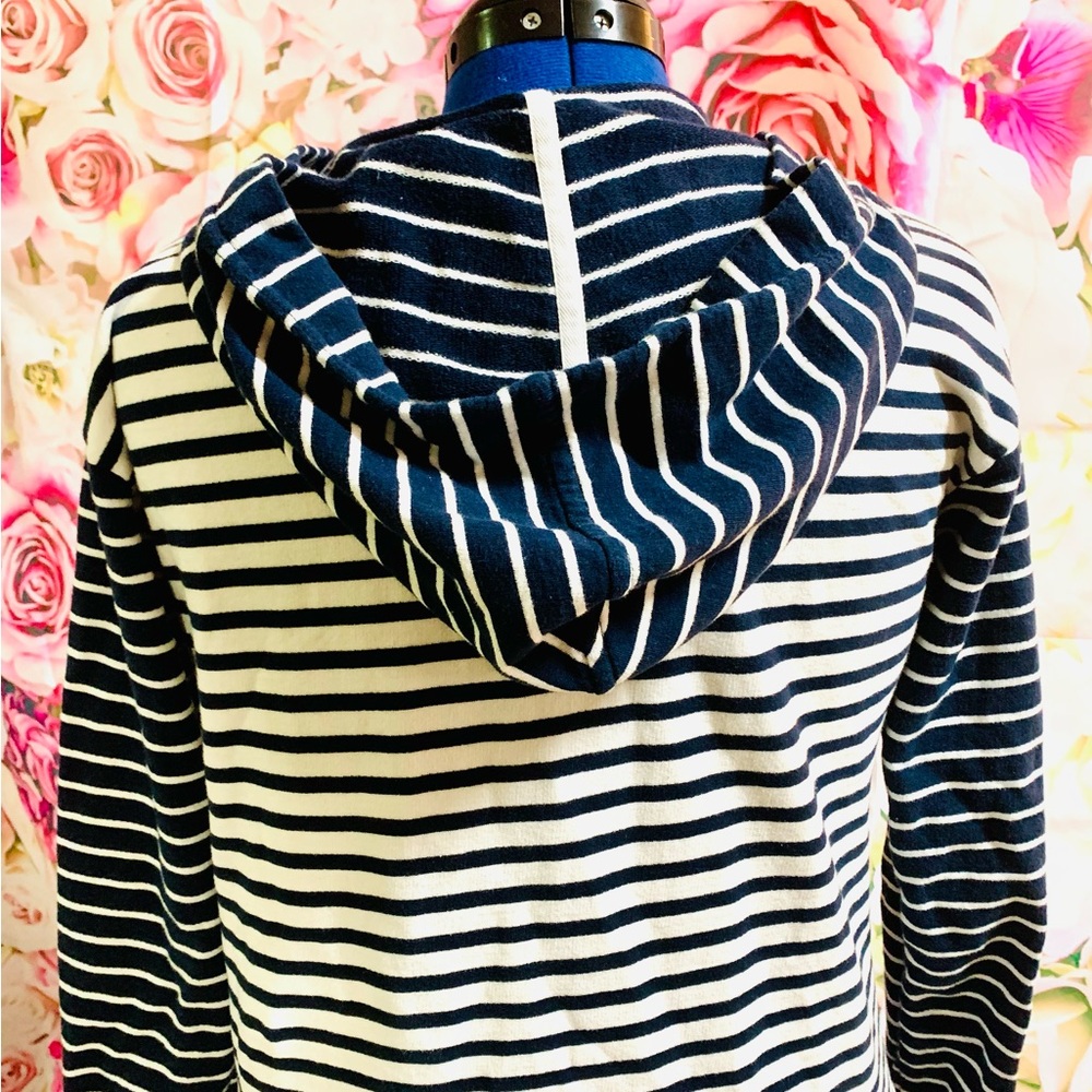 Nautical Striped Lace-Up Women's Tunic - Picture 6 of 8